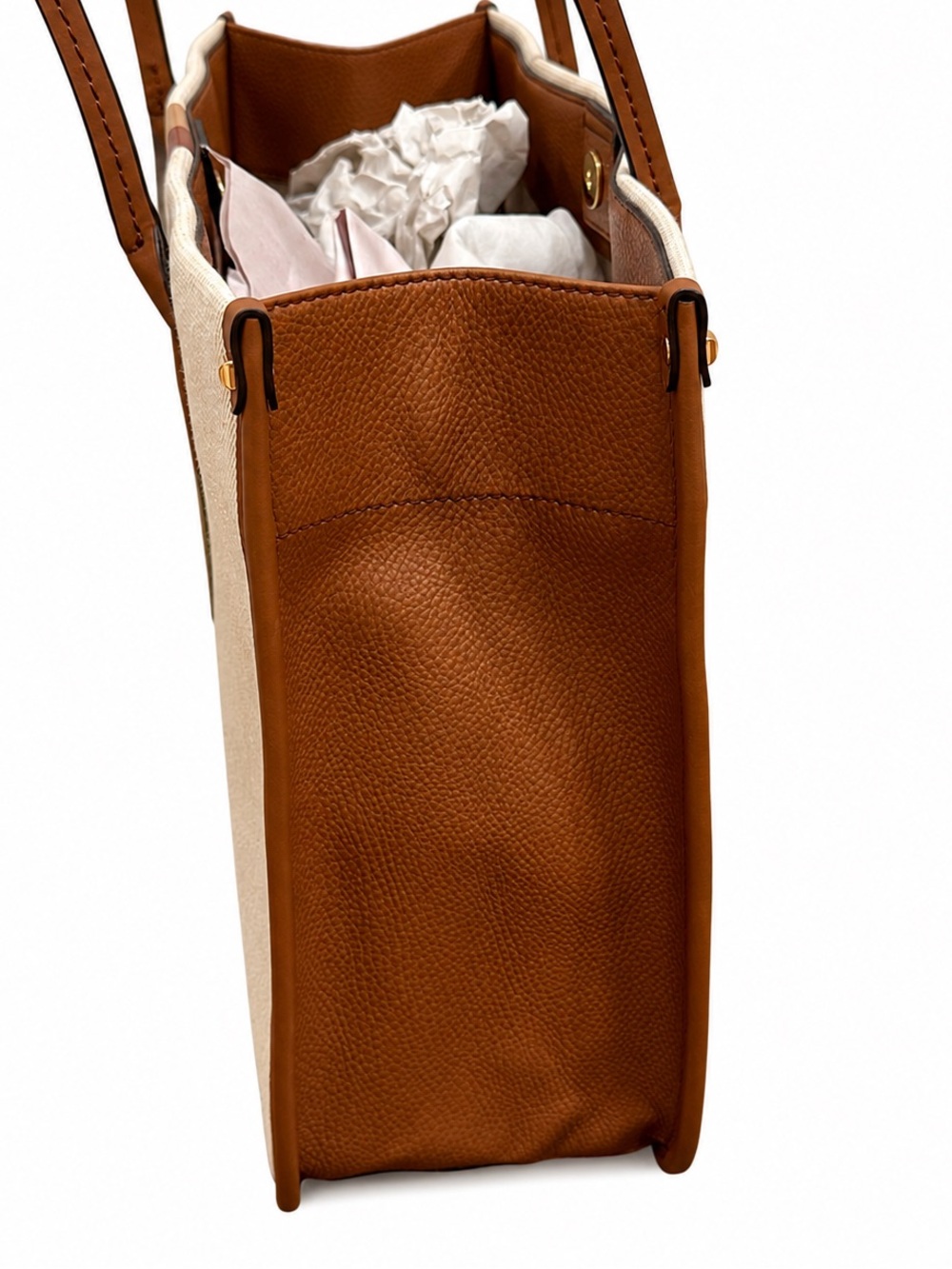 Michael Kors Heidi Large Canvas Tote Bag NWT - Picture 6 of 7